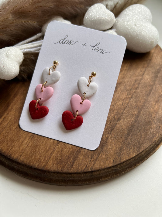 pink and red heart drops